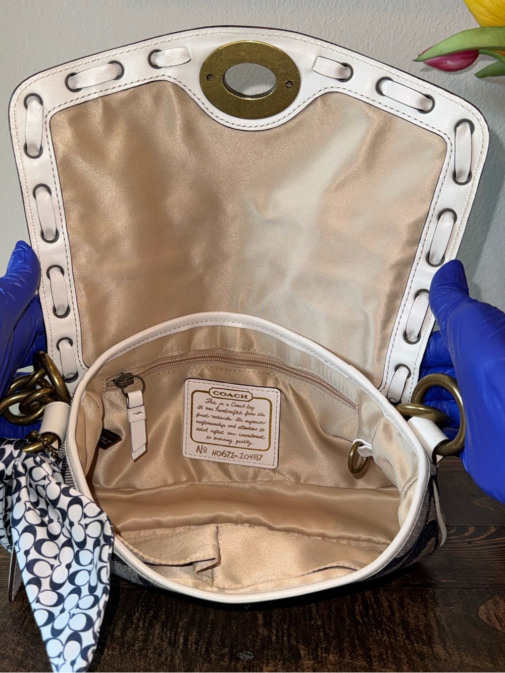 πNWOT COACH DENIM MINI CARLY LEGACY SHOULDER BAG VINTAGE Y2K 65TH ANNIVERSARY!π - Picture 6 of 14
